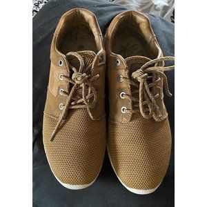 CORONEL TAPIOCCA Womens Tan Walking Shoes with White Soles Size 40 Made in Spain